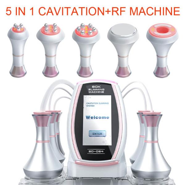 Buy 50W Vacuum Cavitation Slimming Machine 5 In 1 80K RF Ultrasonic Cavitation Cellulite Removal at wholesale prices