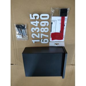 Home Mailbox Large Mailbox, Mailbox for Outside, Matte Black Post Box