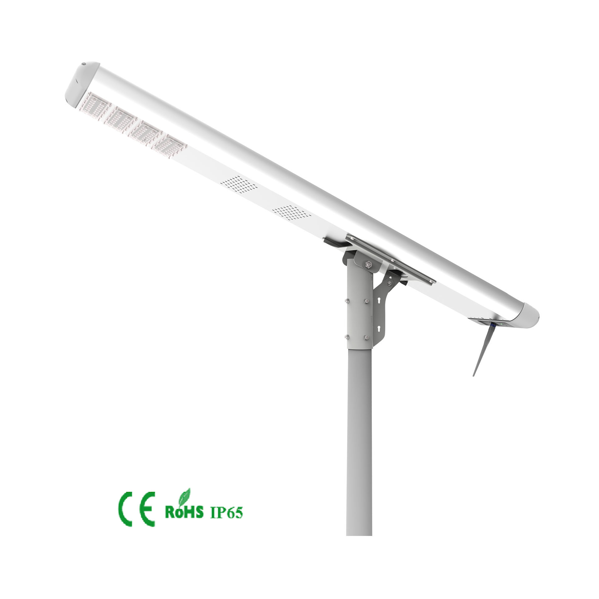 Safety Integrated Led Solar Street Light 140*70 Visual Angle 3 Years Warantty