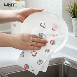 Biodegradable Reusable Spunlace Nonwoven Fabric Bamboo Fiber Towel Cleaning