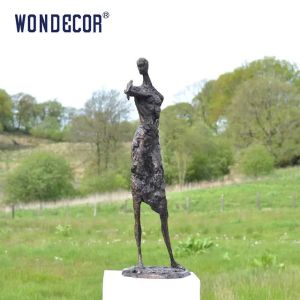 Abstract Person Holding Bird Outdoor Metal Sculpture bronze 160cm