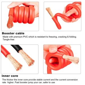 10GA Connecting Booster Cables Heavy Duty Quick Connect Jumper Cables