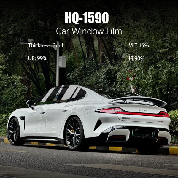 Buy 15% VLT Car Window Tint Film With 90% IR Rejection And 2.0 Mil Thickness at wholesale prices
