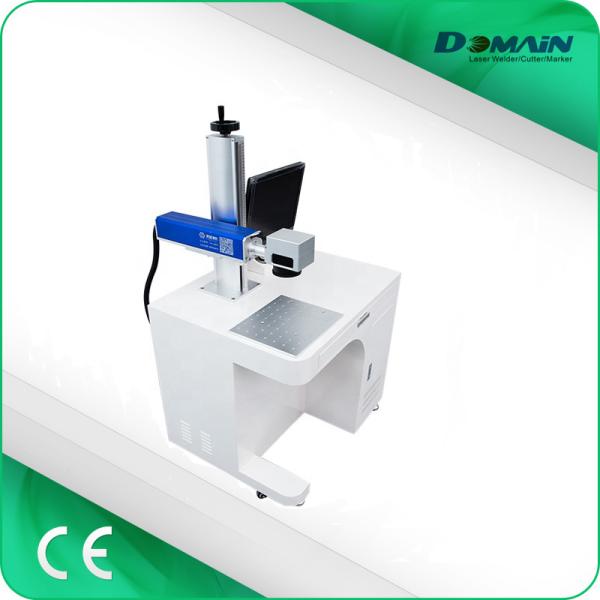 Buy Desktop Fiber Laser Marking Machine / Laser Writing Machine Compact Design at wholesale prices