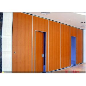 Movable Wooden Soundproof Sliding Folding Partition Walls for Hotel 2 Meter