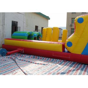 Giant Commercial Inflatable Obstacle Course with slide / Inflatable Tunnel 10x4m