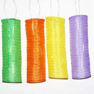 Solar LED Nylon Lantern Cylinder