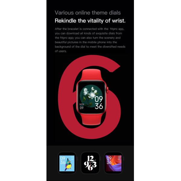 HL75 SmartWatch Detectable IPS Full Touch Heart Rate Fitness Tracker