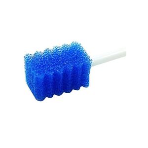 Disposable Oral Swab for Mouth Cleaning Sponge Swabs-Blue 100 Counts