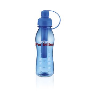 Quality bulk plastic sport drinking water bottle with ice cooler or liquid stick inside for sale