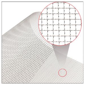 Industrial Crimped Woven Metal Mesh , Tensile Stainless Steel Mesh Screen