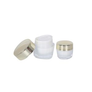 PMMA Triangle Serum Cosmetic Bottle 30g Skin Care Cream Jar