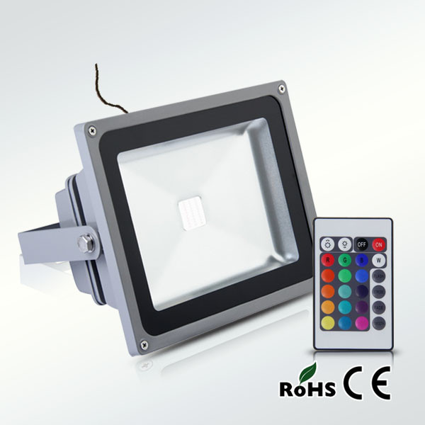 Buy RGB with controller led 30W flood light at wholesale prices