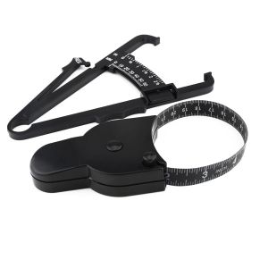 Cool Black Body Fat Measuring Tape Percentage Measurement Tester Set With