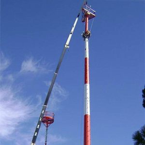 Polygonal Telecommunication Monopole Antenna Towers With Hot Dip Galvanized