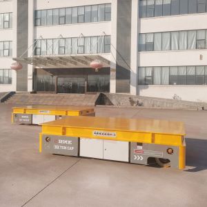 20T Trackless Material Handling Trolley Battery Powered Transfer Cart