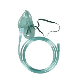 Medical PVC Disposable Oxygen Mask EO Sterile Adult Use With Tubing