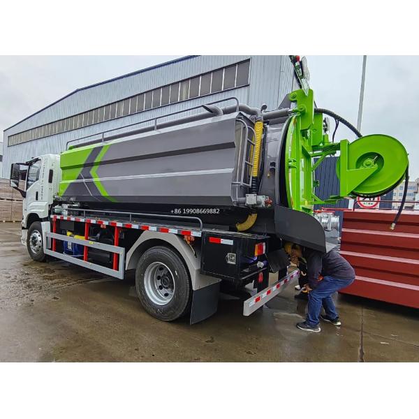 ISUZU 4x2 Driver 10000L Sewage Suction Truck with Vacuum Pump for Sucking Waste Water Vacuum Sewer Tanker Suction Truck