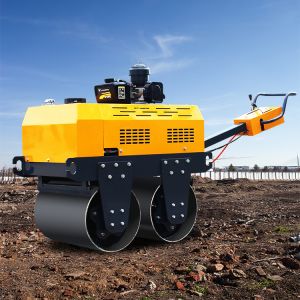 Quality 0.5 Ton Walk Behind Double Steel Wheel Mini Road Roller Convenient Operation Efficient Compaction for sale