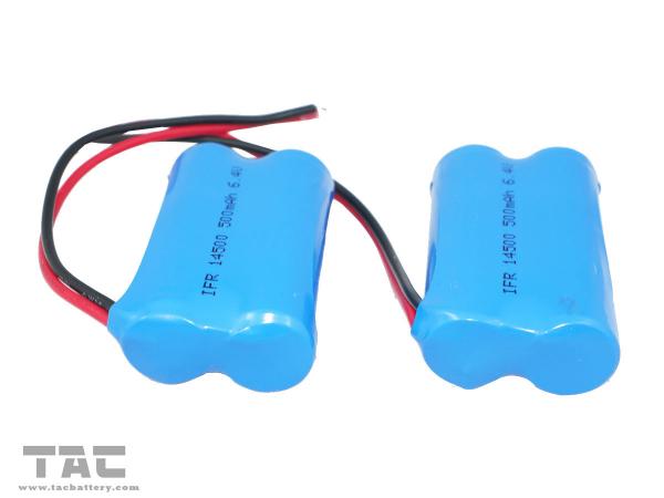 Buy 6.4V LiFePO4 Battery Pack 14500 500mAh For Decorative Lighting at wholesale prices