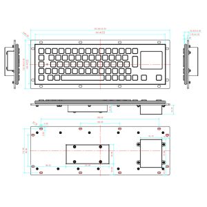 Rugged Compact IP65 Waterproof Vandal-proof Stainless Steel Industrial Military