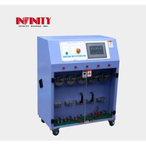 PLC Control Five Stations Wire Pull Testing Machine For Swing Folding Resistance