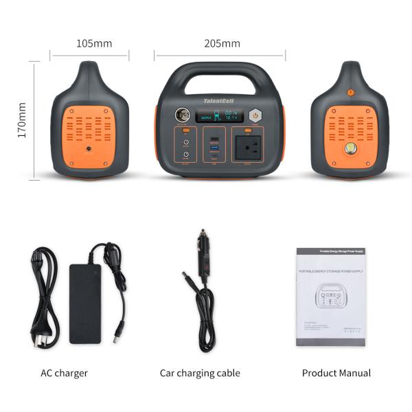 Rechargeable Portable Power Station For Rv Coffee Maker Solar Generator 300W