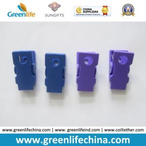 Plastic Badge Accessory Black/White Office ID Paper Clips