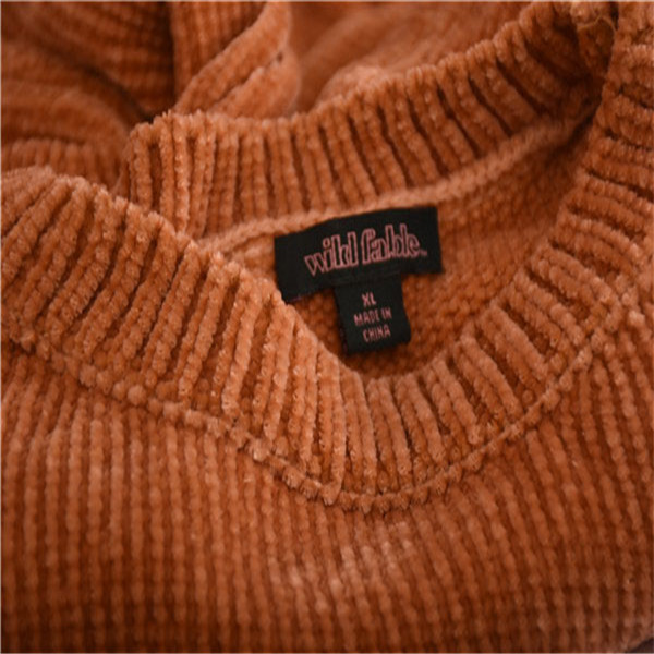 Ladies Crew Neck Sweaters Fashion And Casual Autumn And Winter Solid Color Sweater