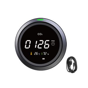 5000ppm Co2 PPM Meter , PTH-5 Carbon Dioxide Detector