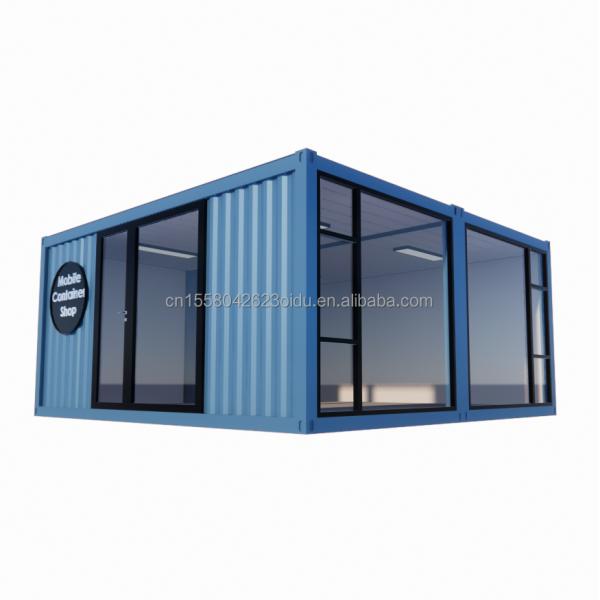 2023 Prefabricated Modular Container Houses with Aluminum Alloy Windows and Galvanized Steel Square Tubes