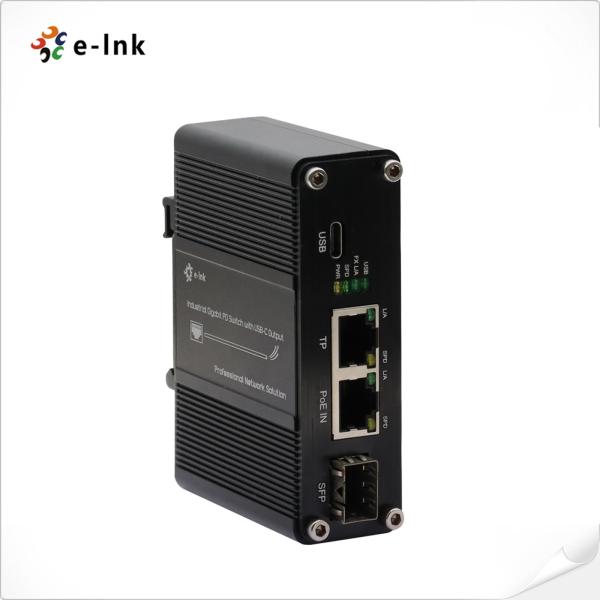 Buy Mini Industrial Gigabit Ethernet PD Switch with Type-C Output at wholesale prices