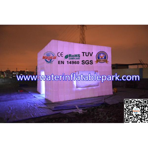 Attractive Rent Wedding Tent Lighting LED Structure / Inflatable Cube Tent