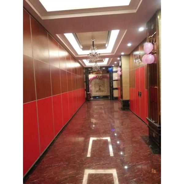 Office Singapore Wooden Partition Wall , Interior Movable Sliding Folding Doors