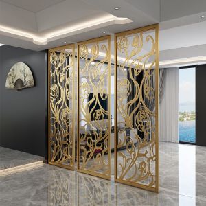Customized Nordic Screens Room Dividers Metal Panels