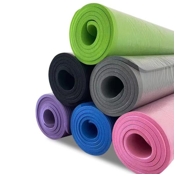 Buy 183*61*0.8cm Exercise Yoga Mat NBR Washable Custom Logo Yoga Mats at wholesale prices