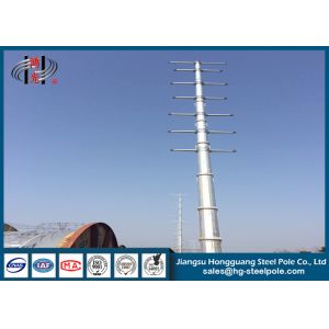 Tapered Electrical Steel Utility Poles , Industrial / Street Lighting Pole