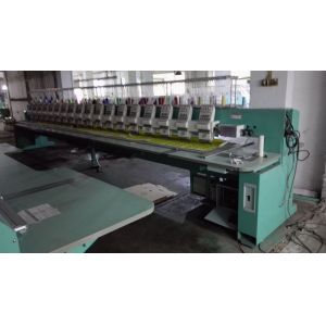 Quality 18 Heads 9 Needles Tajima Reconditioned Embroidery Machines Support 12 Languages for sale