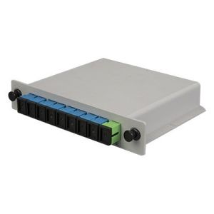 SC 1×8 PLC Optical Splitter Small Size With SC/UPC Interface Type
