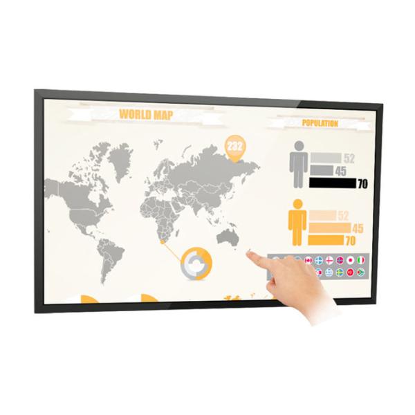 VGA AV 55 Inch Touch Screen Monitor 4k Digital Signage 500cd/M2