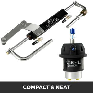 China ISO 8m Pipe 90HP Hydraulic Outboard Steering System Helm on sale