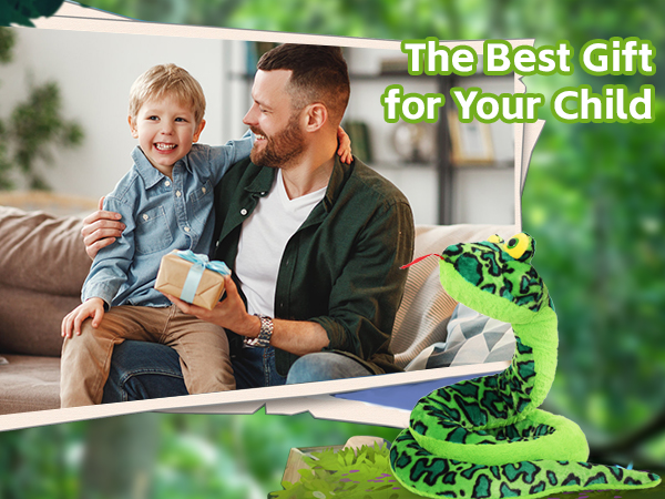 Wholesale MorisMos Giant Snake Stuffed Animal Stuffed Green Snake Plush Toy Kids Teens Snake Pillow Adults - Birthday Gifts