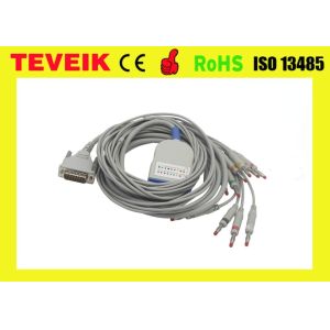 Medical device schiller EKG Cable with Banana 4.0 IEC 10K resistor, 10 lead ecg