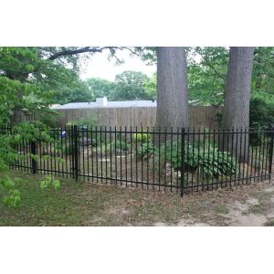 Wrought Iron Zinc Steel Palisade Fencing Easily Assembled Eco Friendly