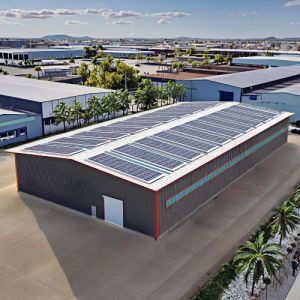 China Galvanized Steel Warehouse 200kg/m² Load Bearing Prefabricated Structure on sale