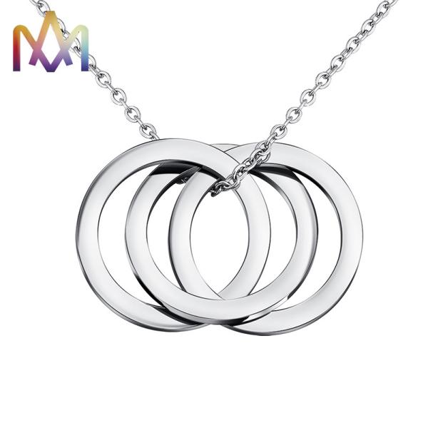 Buy 55CM Chain Russian Ring Engraved Name Necklace at wholesale prices