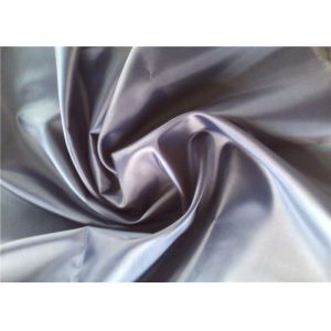 Plain Grey Taffeta Fabric / Lightweight Polyester Fabric Skin - Friendly