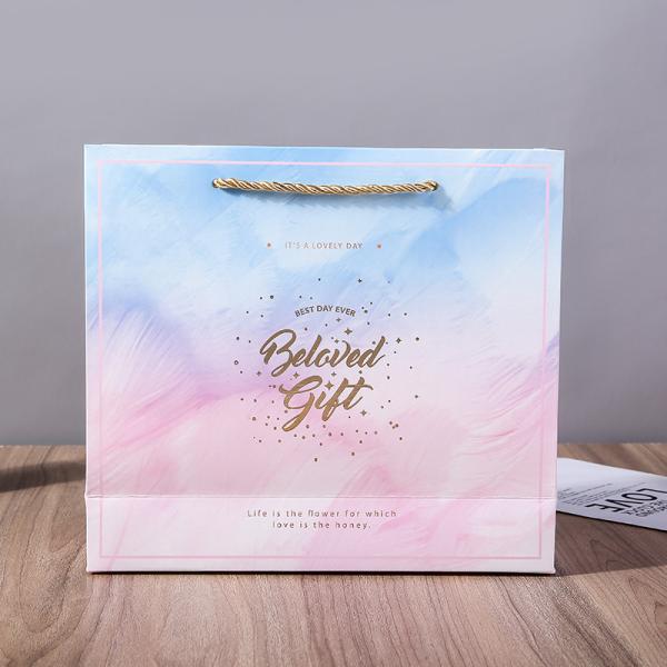 Recyclable Custom Luxury Rigiding Creative Colorful Gradient Gift Box With Your Own Logo