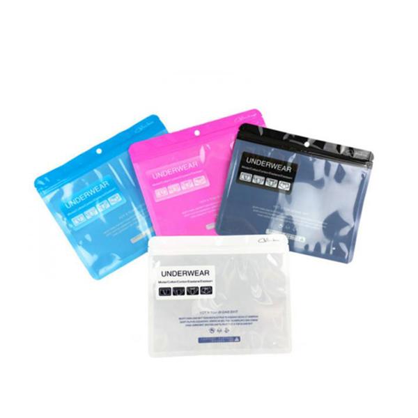 Buy custom printed silk stockings plastic zipper underwear packaging bag at wholesale prices