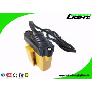 25000Lux 10.4Ah Flashing Mining Cap Lamp 348lum Adjustable Headclip With Rear